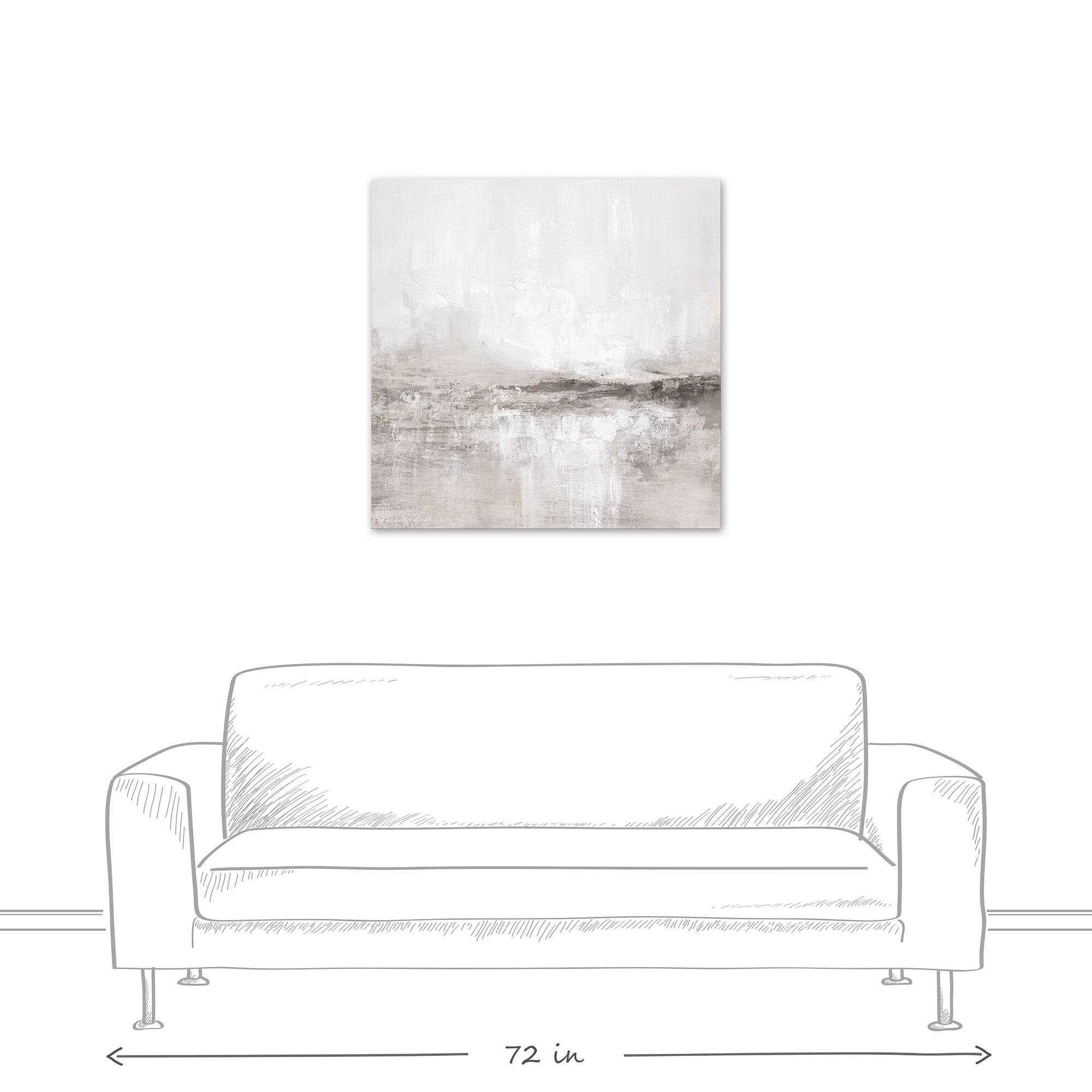 Gray and Taupe Abstract 30" x 30"Canvas Wall Art